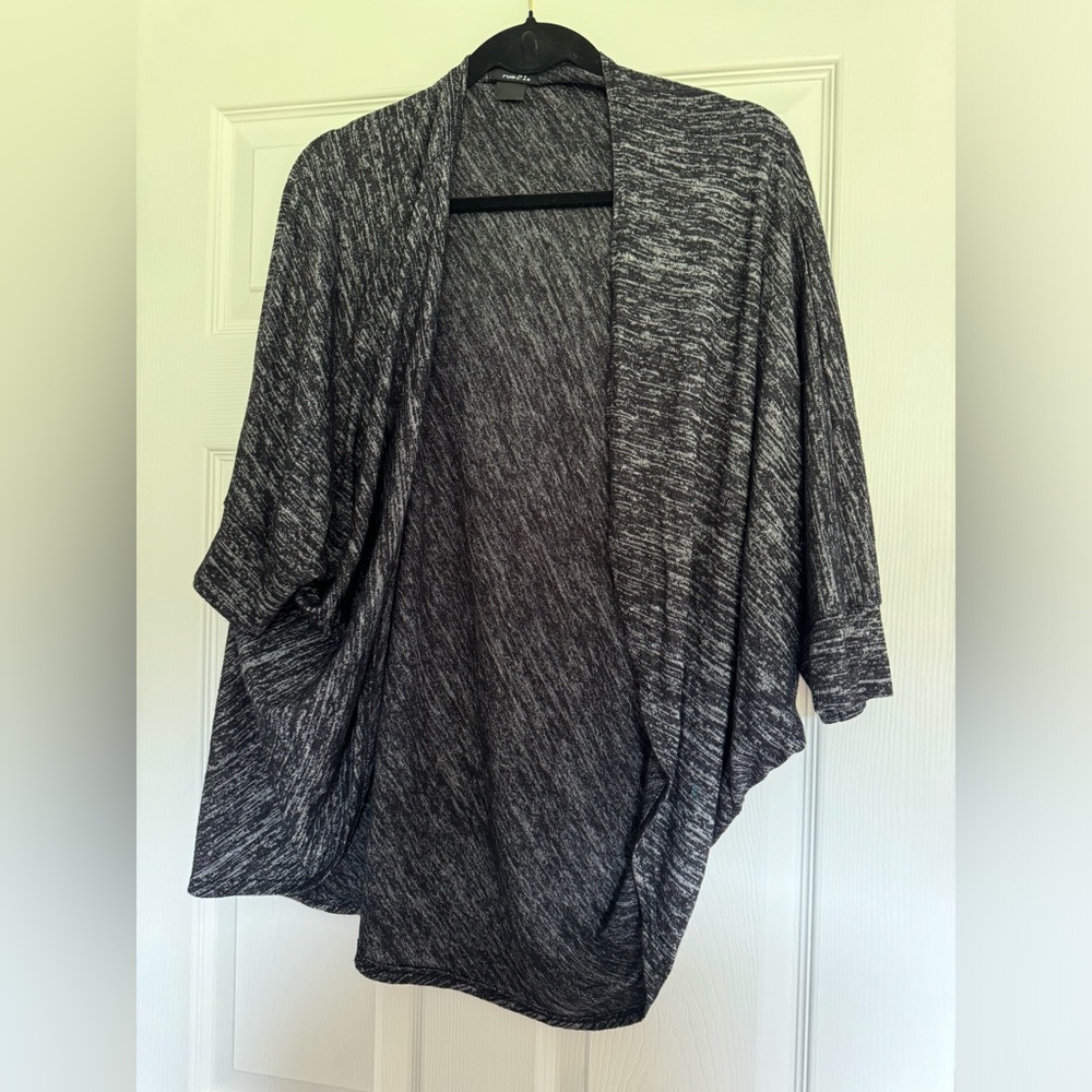 Rue21 Gray Poncho Shrug Cardigan